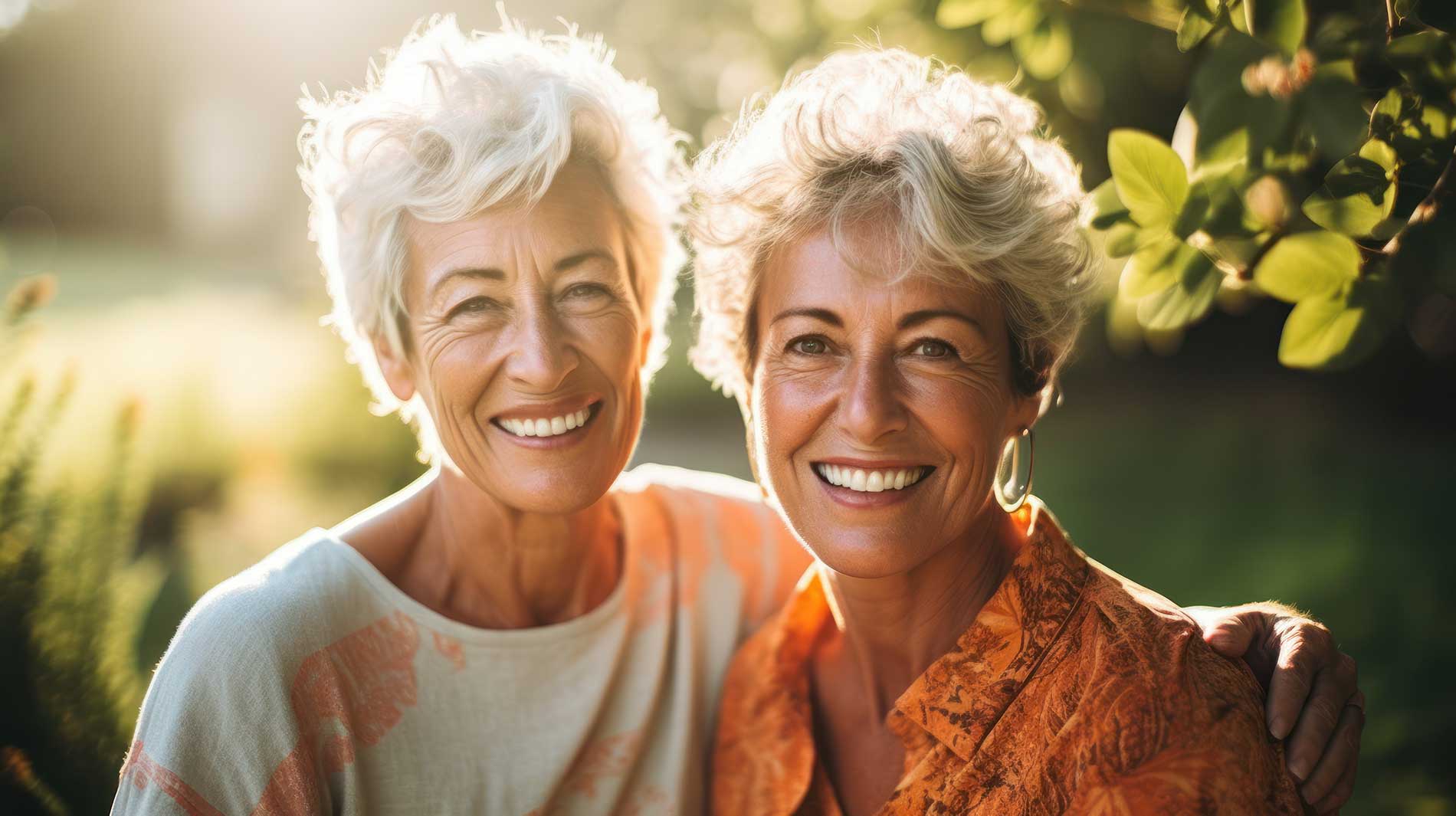 2 ladies together smiling